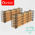 Wonderful Customized Wooden Makeup Display Shelf For Cosmetic Showroom Interior Design